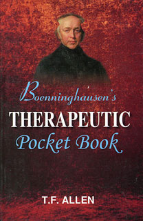 Timothy Field Allen: Boenninghausen\'s Therapeutic Pocket Book