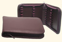 Taschenapotheke: Pharmacie de poche : étui cuir, 32 inserts Ø 8 mm