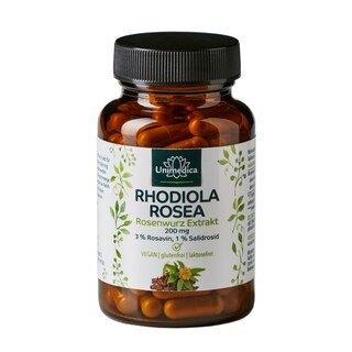 Rhodiola Rosea  Extrait d'orpin rose - 200 mg - 90 gélules - par Unimedica