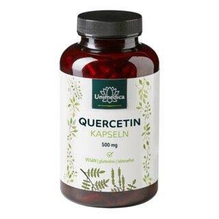 Quercétine - 500 mg par dose journalière (1 gélule) - 120 gélules - par Unimedica