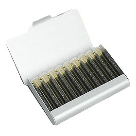 9 - Aluminium box with empty vials