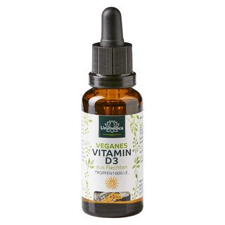 Vitamine D3 vegan issue du lichen  1 000 U.I./25µg - 30 ml - Unimedica