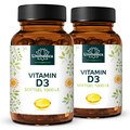 Lot de 2: Vitamine D3 gélules molles  25 µg (1 000 UI) par dose journalière (1 gélule)  2 x 365 gélules  par Unimedica