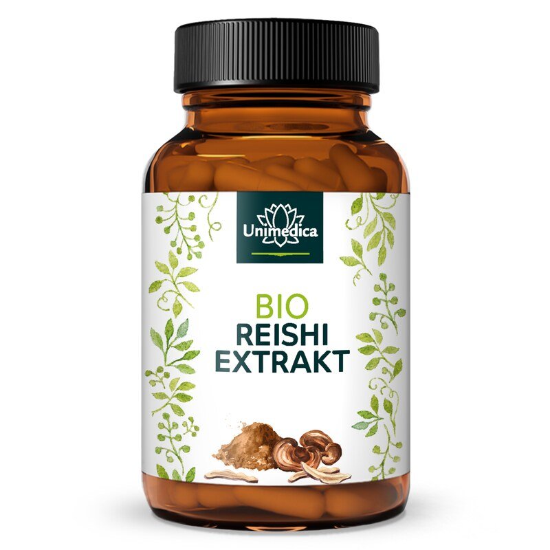 Reishi BIO - 1000 mg en dose quotidienne (2 gélules)  extrait de reishi avec 30 % de polysaccharides - 90 gélules - par Unimedica