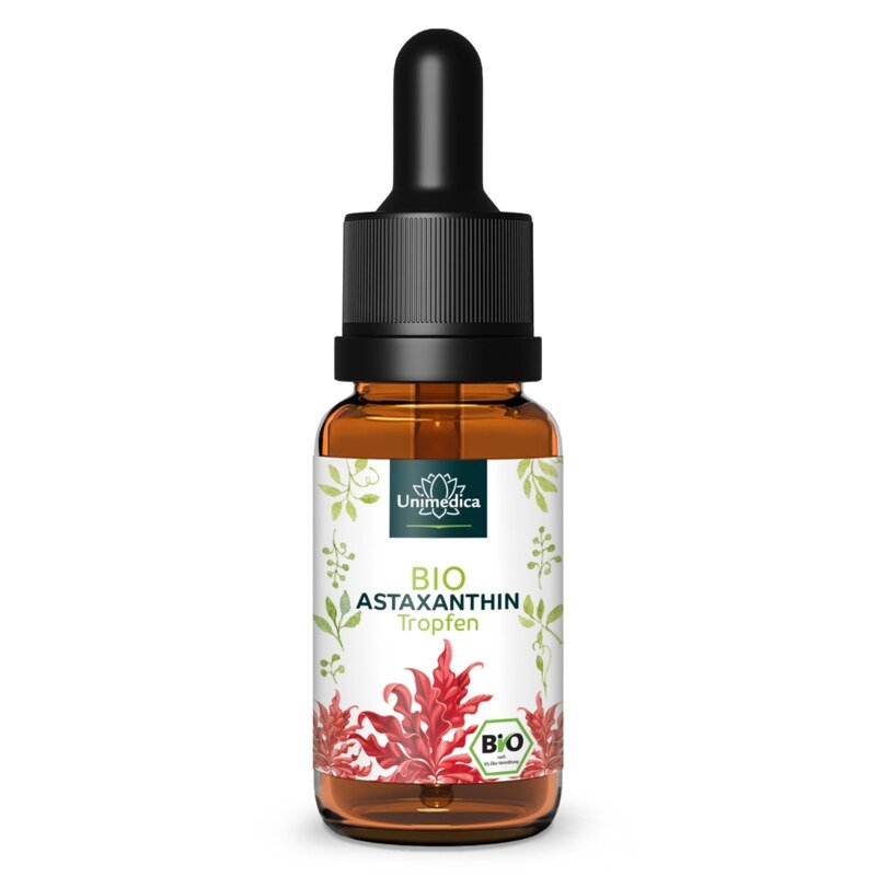 Gouttes d'astaxanthine BIO - 4 mg par dose journalière - 30 ml - par Unimedica