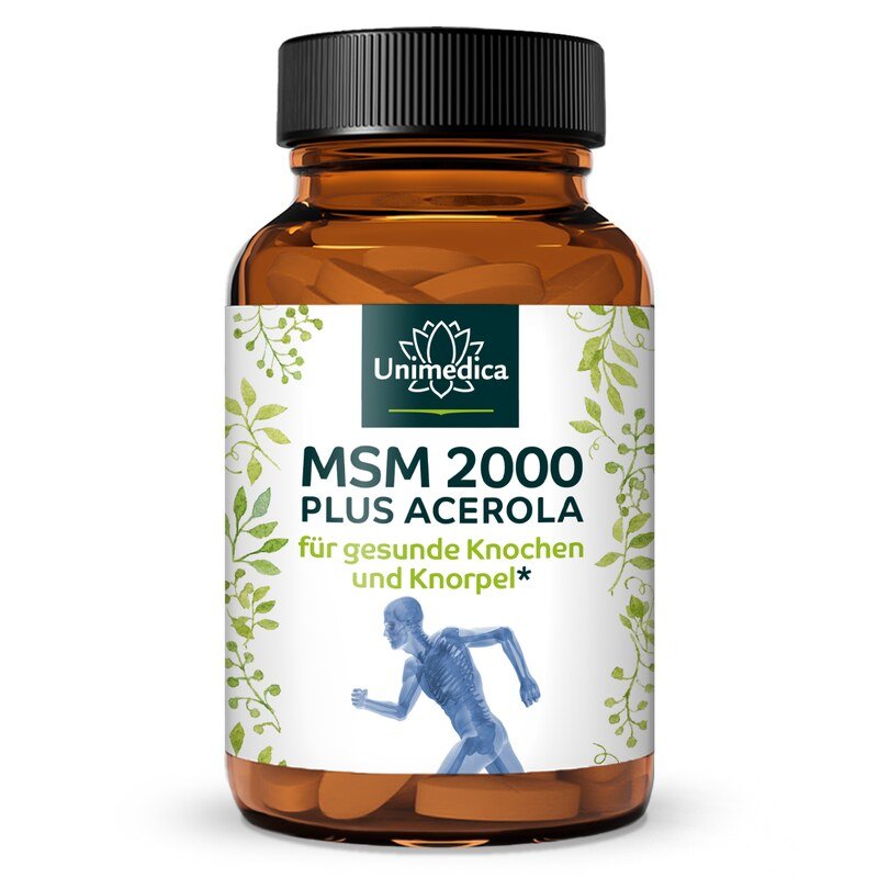 MSM 2000 plus acerola - 365 comprimés - Unimedica
