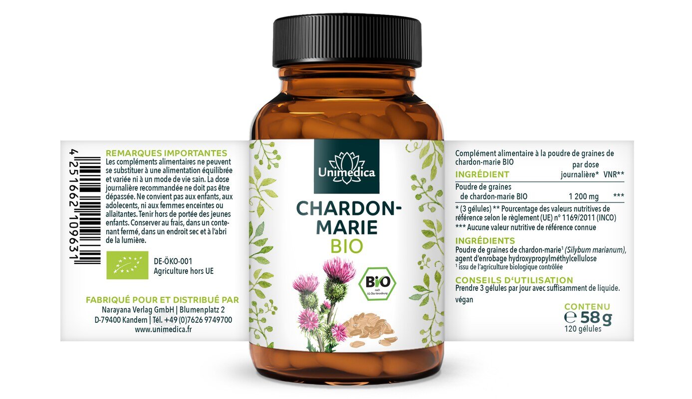 Chardon-Marie Bio  Végane  par Unimedica