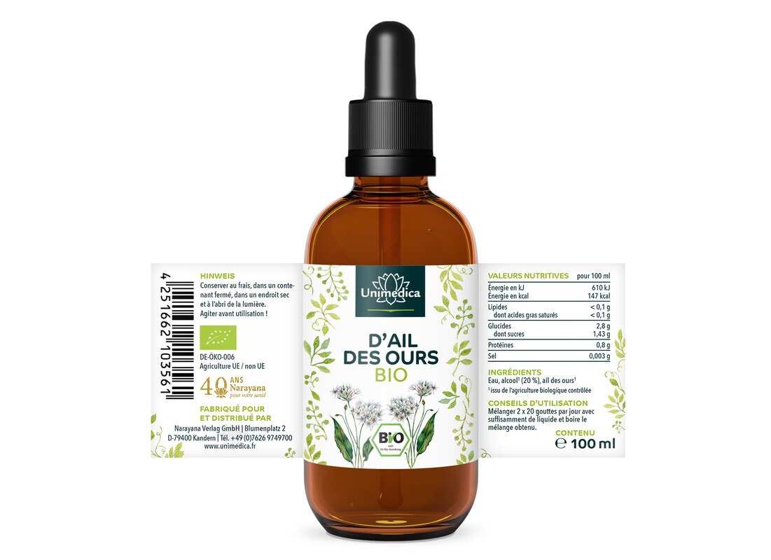 Extrait d'ail des ours BIO - 100 ml - par Unimedica