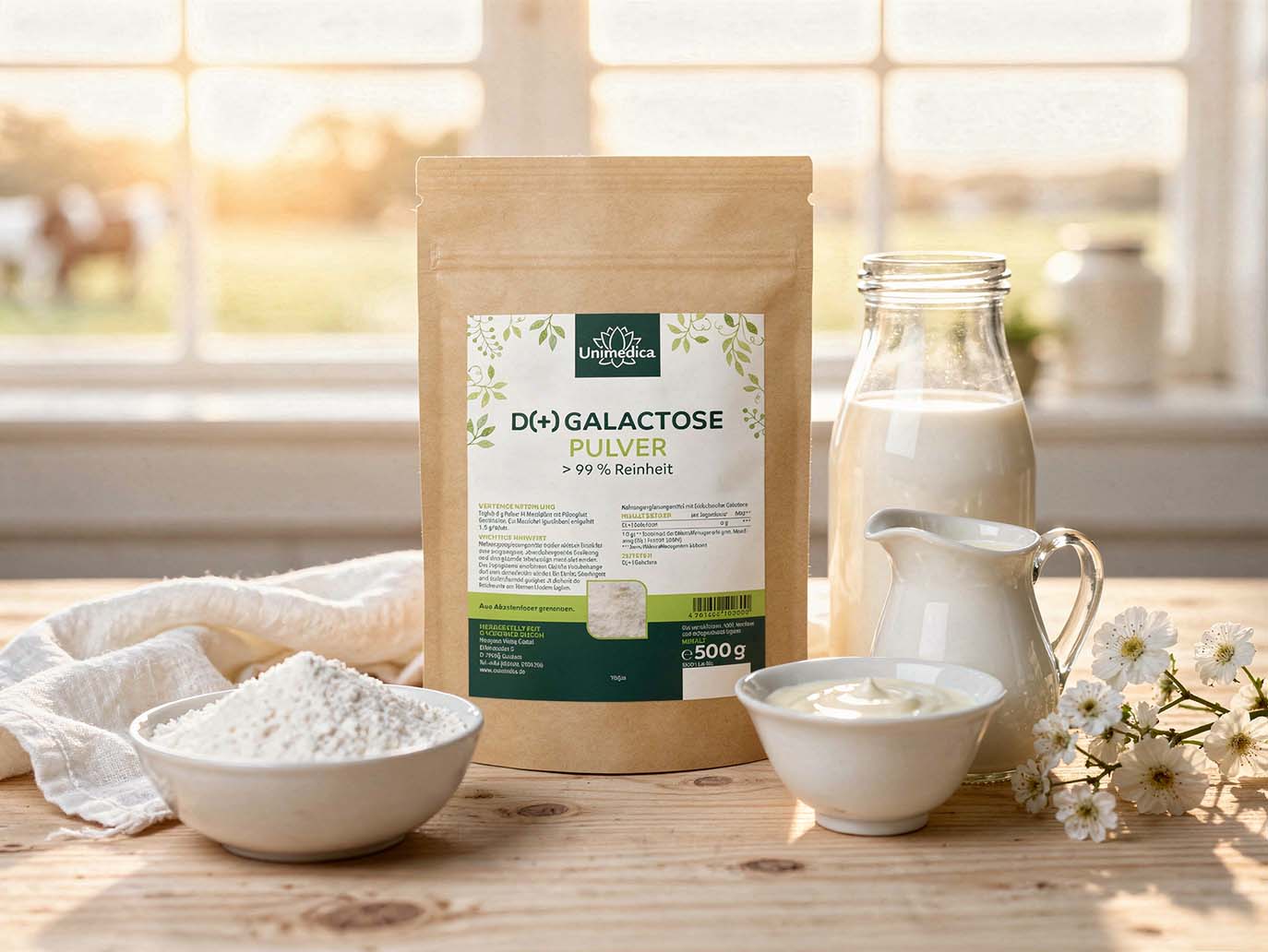 Poudre de D(+)-galactose - végan - 500 g - Unimedica