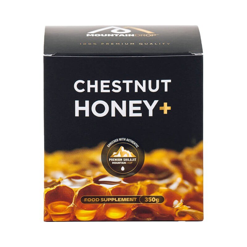 Chestnut Honey - Kastanienhonig - Mountaindrop® - Kastanienhonig mit Shilajit - 350 ml
