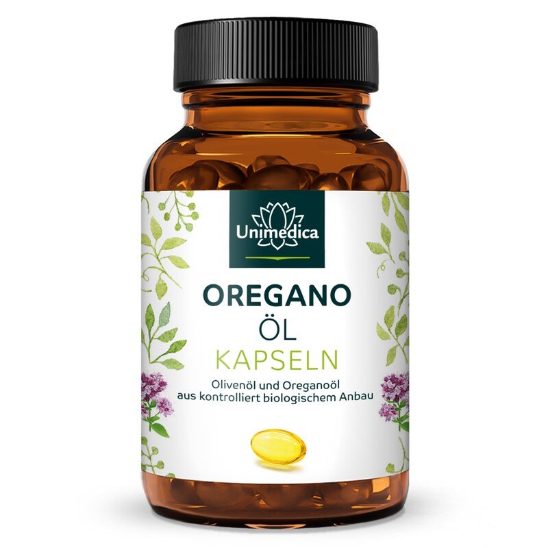 Huile d'origan à l'huile d'origan bio - 135 mg - 60 gélules molles - par Unimedica