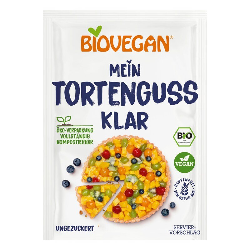Tortenguss klar Bio - Biovegan - 2 x 6 g