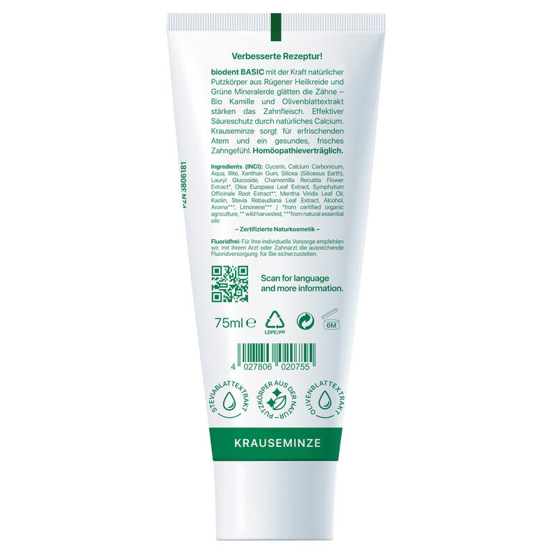 BIODENT Basic Dentifrice - 75 ml