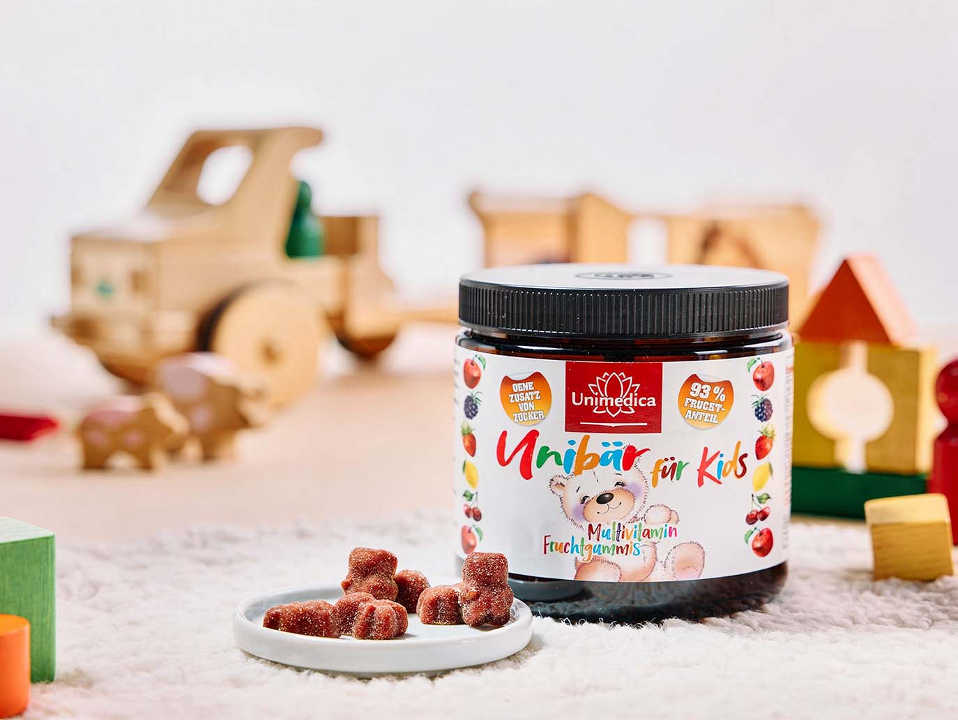 Unibär pour enfants - multivitamines - bonbons gélifiés - 120 gommes - de Unimedica