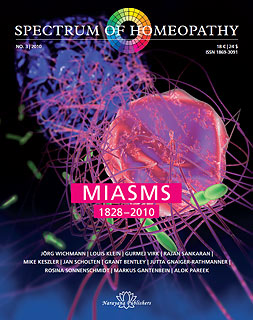 Spectrum of Homeopathy 2010-3, Miasms 1828 - 2010