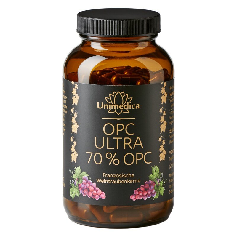OPC Ultra - avec 700 mg d'OPC pur par dose journalière  240 gélules - par Unimedica