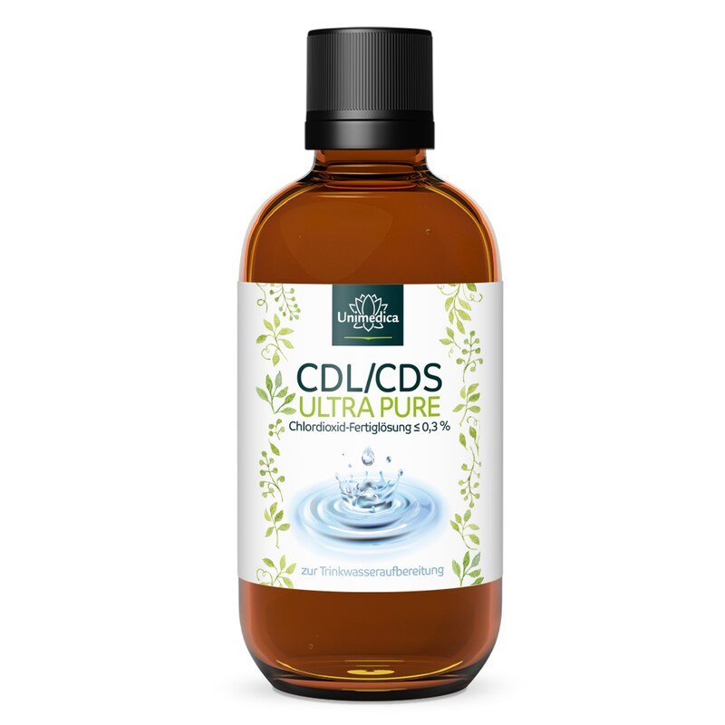 Solution de dioxyde de chlore CDL/CDS - ULTRA PURE - ≤ 0,3 % prête à l'emploi - 100 ml  d'Unimedica