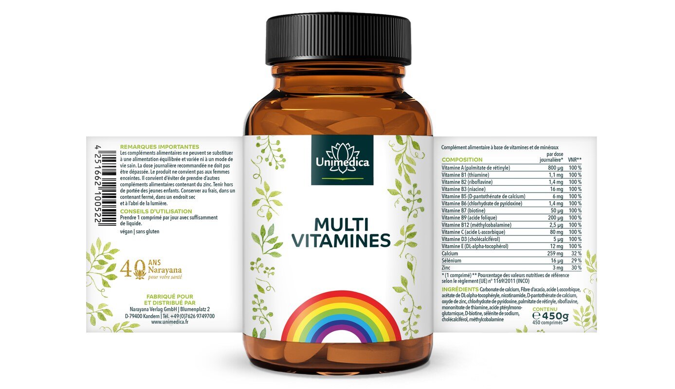 Multivitamin - 450 comprimés - Unimedica