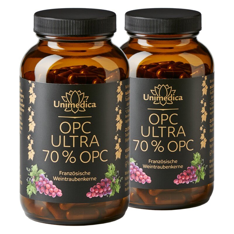 Lot de 2: OPC Ultra - avec 700 mg d'OPC pur par dose journalière  2 x 240 gélules - par Unimedica
