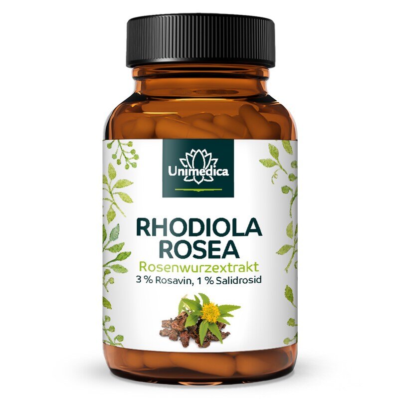 Rhodiola Rosea  Extrait d'orpin rose - 200 mg - 90 gélules - par Unimedica