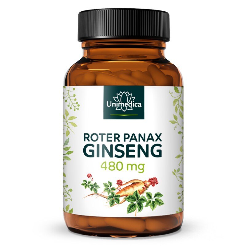 Extrait de Panax ginseng rouge Ginseng coréen C. A. Meyer  100 gélules  par Unimedica
