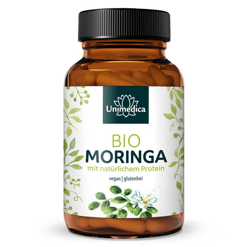 Moringa BIO - 1350 mg par dose journalière (3 gélules) - 120 gélules - Unimedica