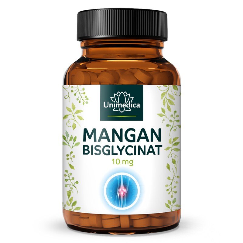 Manganèse  bisglycinate de manganèse - 10 mg par dose journalière (1 comprimé) - 365 comprimés - par Unimedica