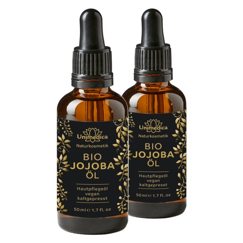Lot de 2: Huile de jojoba bio - 2 x 50 ml - par Unimedica