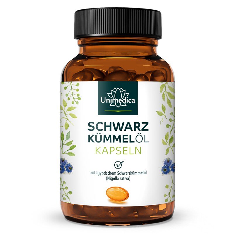 Huile de nigelle (cumin noir) 500 mg - 400 gélules - Unimedica