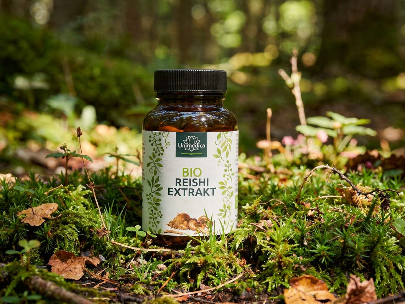 Extrait de reishi bio - 1 000 mg par dose journalière (2 gélules) - standardisé à 30 % en polysaccharides - extraction aqueuse - 90 gélules - Unimedica