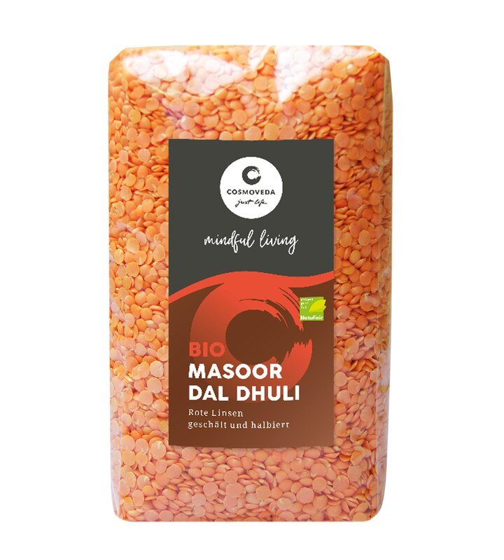 Masoor Dal  Lentilles rouges cassées Bio - 500 g