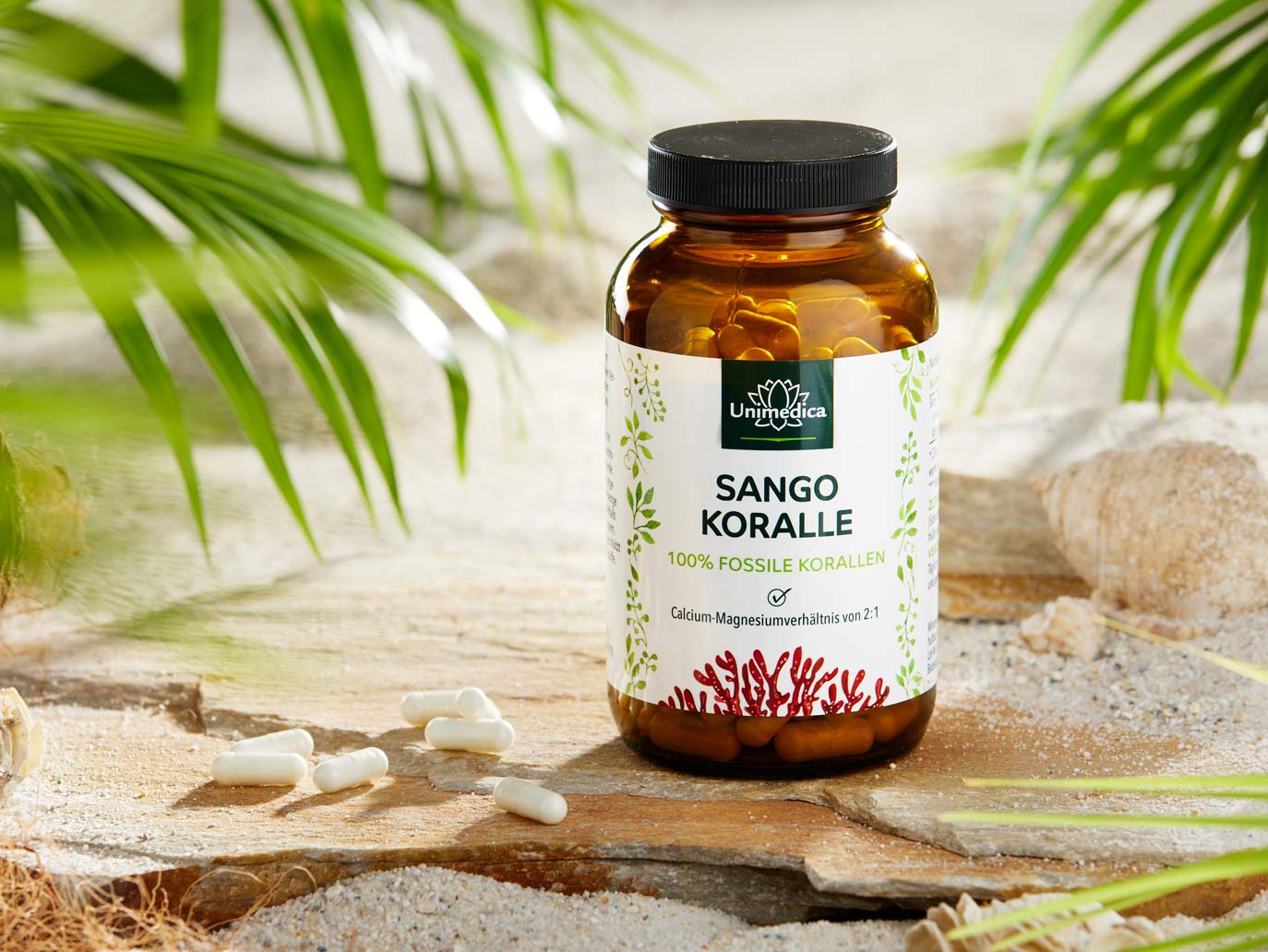 Sango Koralle - 90 % corail fossile - 180 gélules- Unimedica