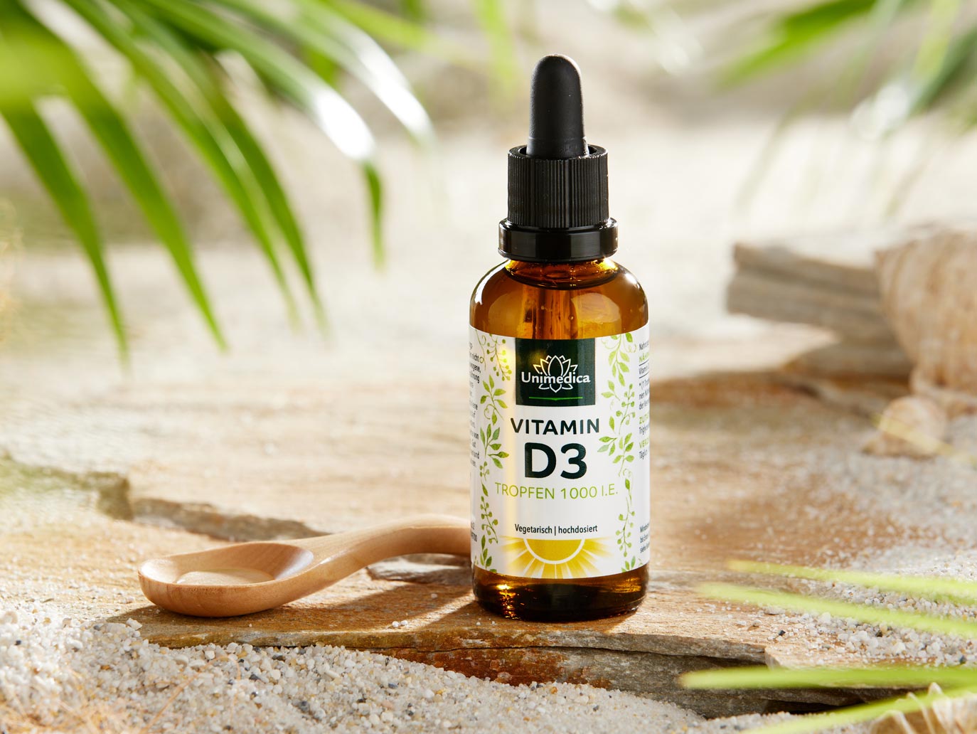 Vitamine D3 gouttes - 1000 U.I./25 µg par dose journalière - 50 ml - Unimedica