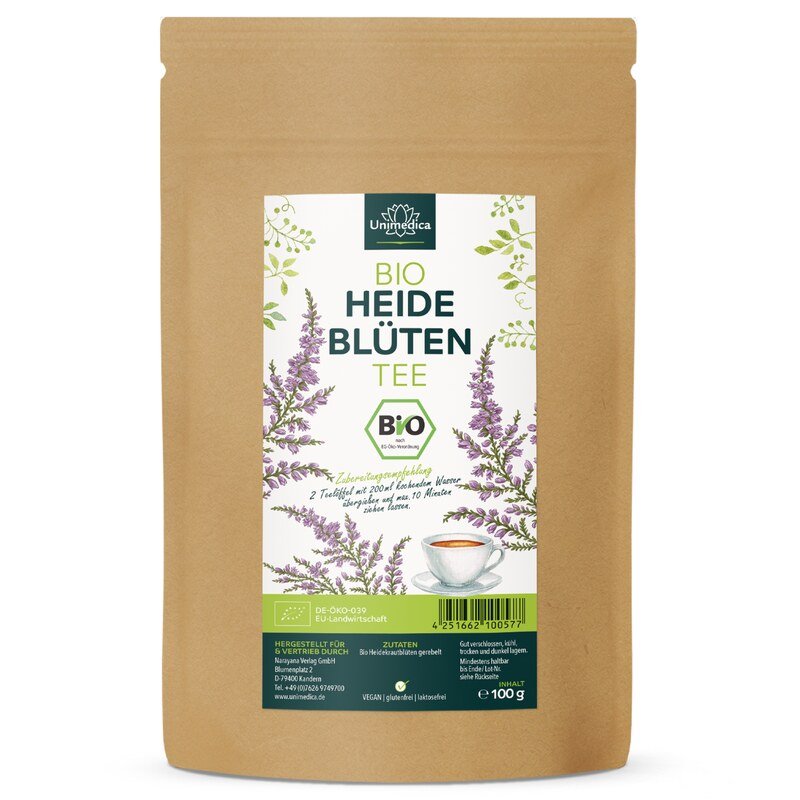 Infusion de fleur de bruyère bio (fleurs d'Erica) - 100 g - Unimedica