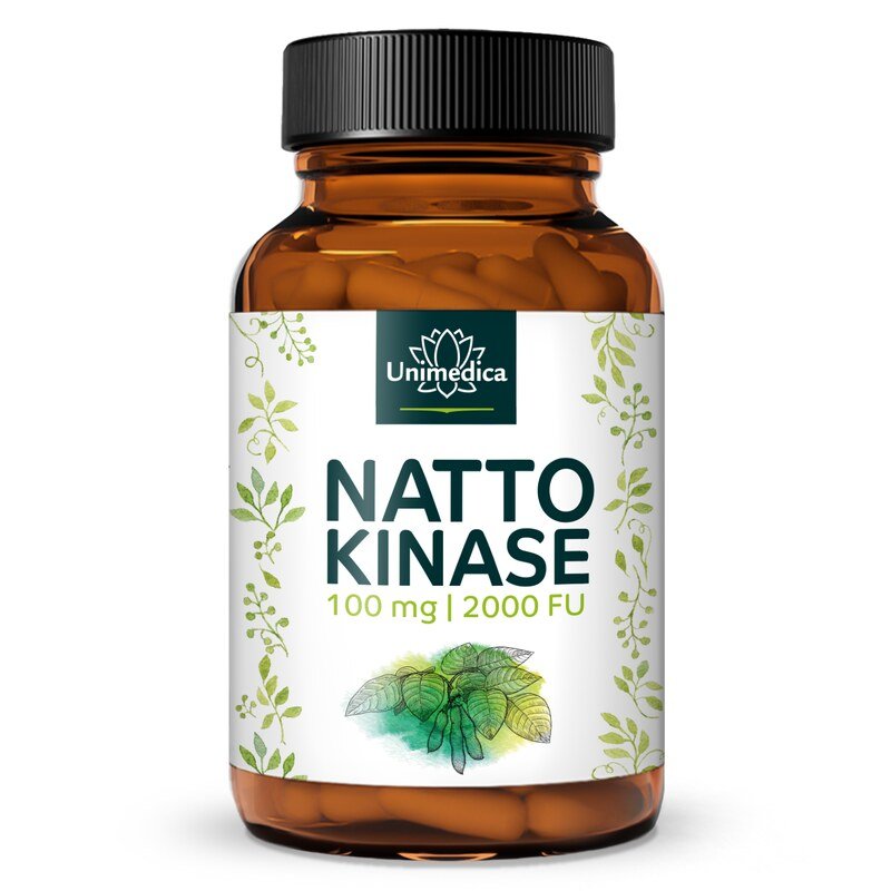Nattokinase - 100 mg / 2 000 FU hautement dosée - 180 gélules - par Unimedica