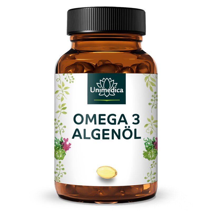 Huile d'algue en gélules - avec 250 mg de DHA - 90 gélules - par Unimedica