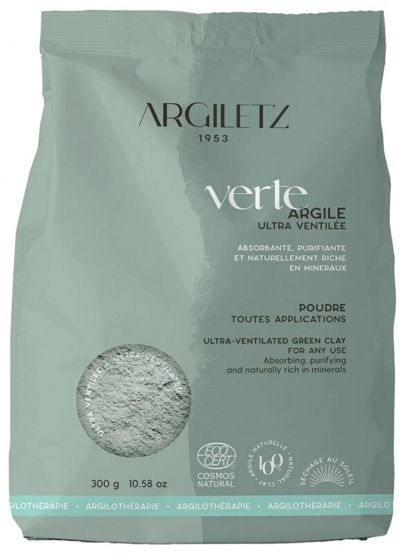 Terre minérale verte Argiletz  ultra fine  300  g