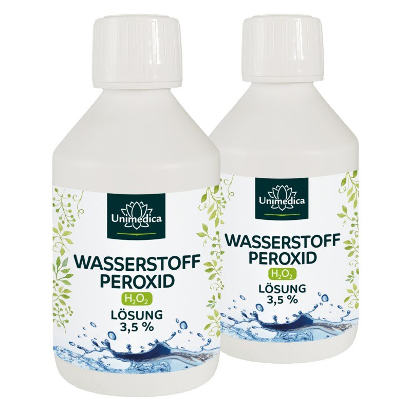 Lot de 2: Peroxyde d'hydrogène 3,5 % - H2O2 - 2 x 250 ml - par Unimedica