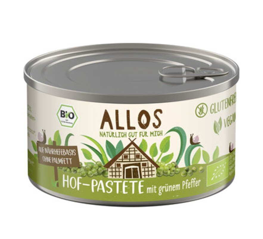 Hof-Pastete mit grünem Pfeffer Bio - Allos - 125 g