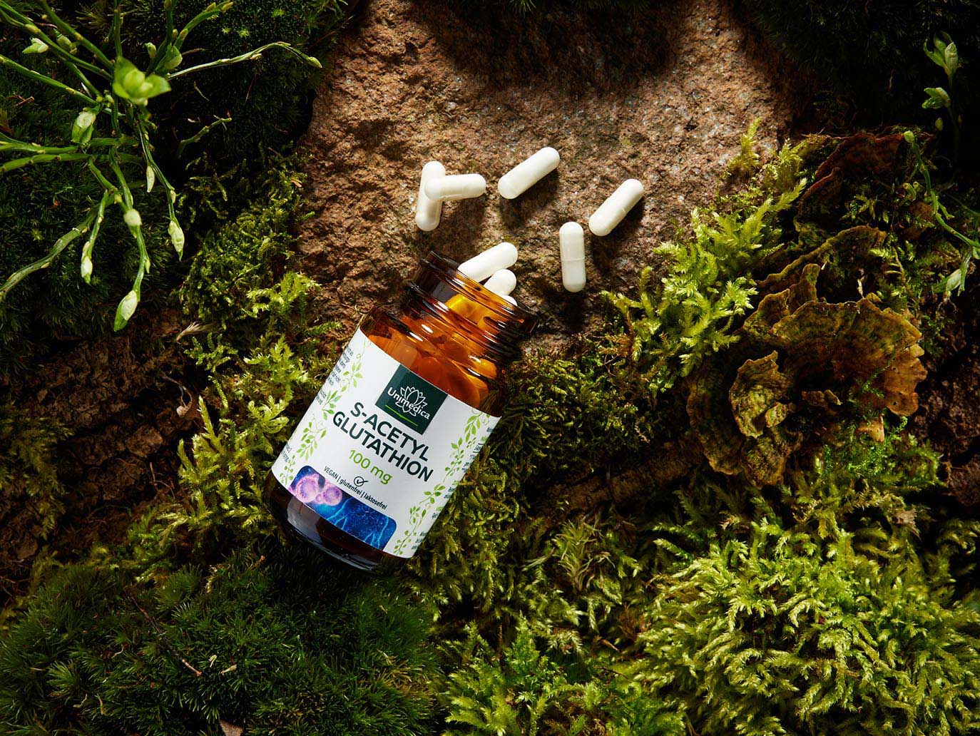 S-acétyl glutathion - forme stable de glutathion - 100 mg par dose journalière (1 capsule)  60 gélules - par Unimedica