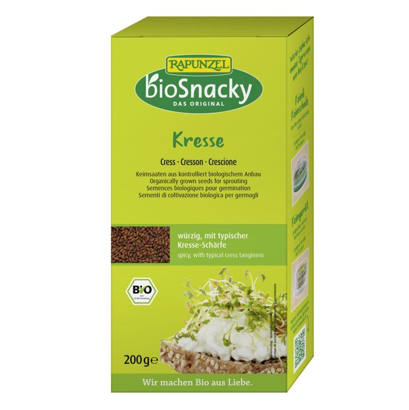 Cresson  Graines à germer Bio  BioSnacky "Dr Vogel"  200 g