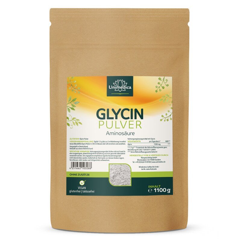 Glycine en poudre  acide aminé  1 100 g - par Unimedica