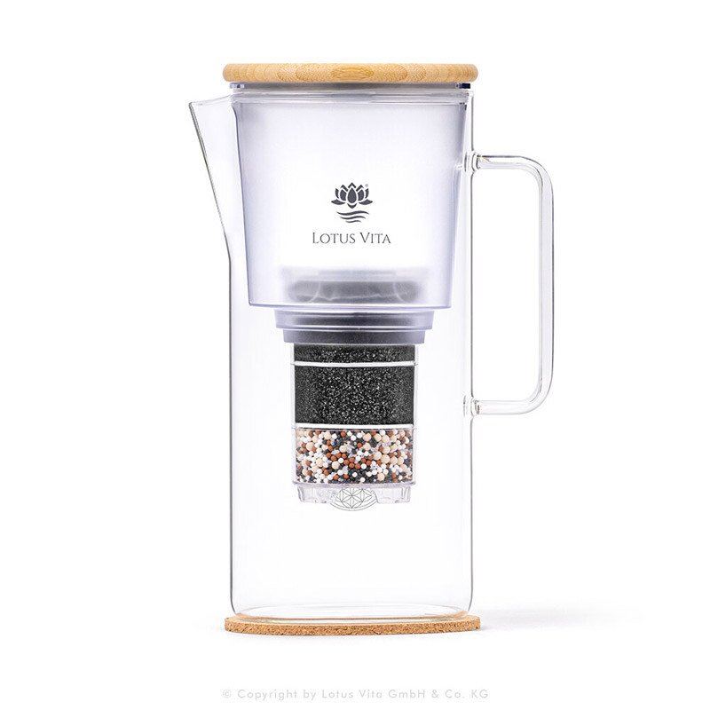 Carafe Filtrante en verre NATURA PLUS® - Lotus Vita