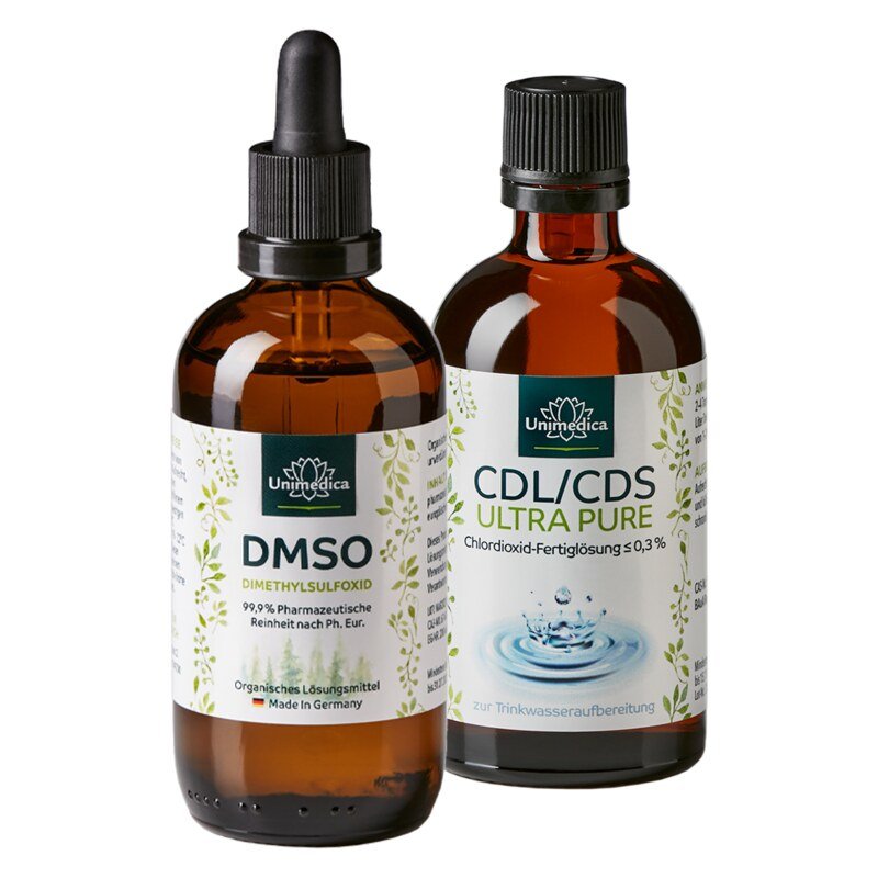 Lot: DMSO 99,9% de pureté 100 ml - Solution de dioxyde de chlore CDL/CDS - ULTRA PURE - ≤ 0,3 % prête à l'emploi - 100 ml - d'UNIMEDICA