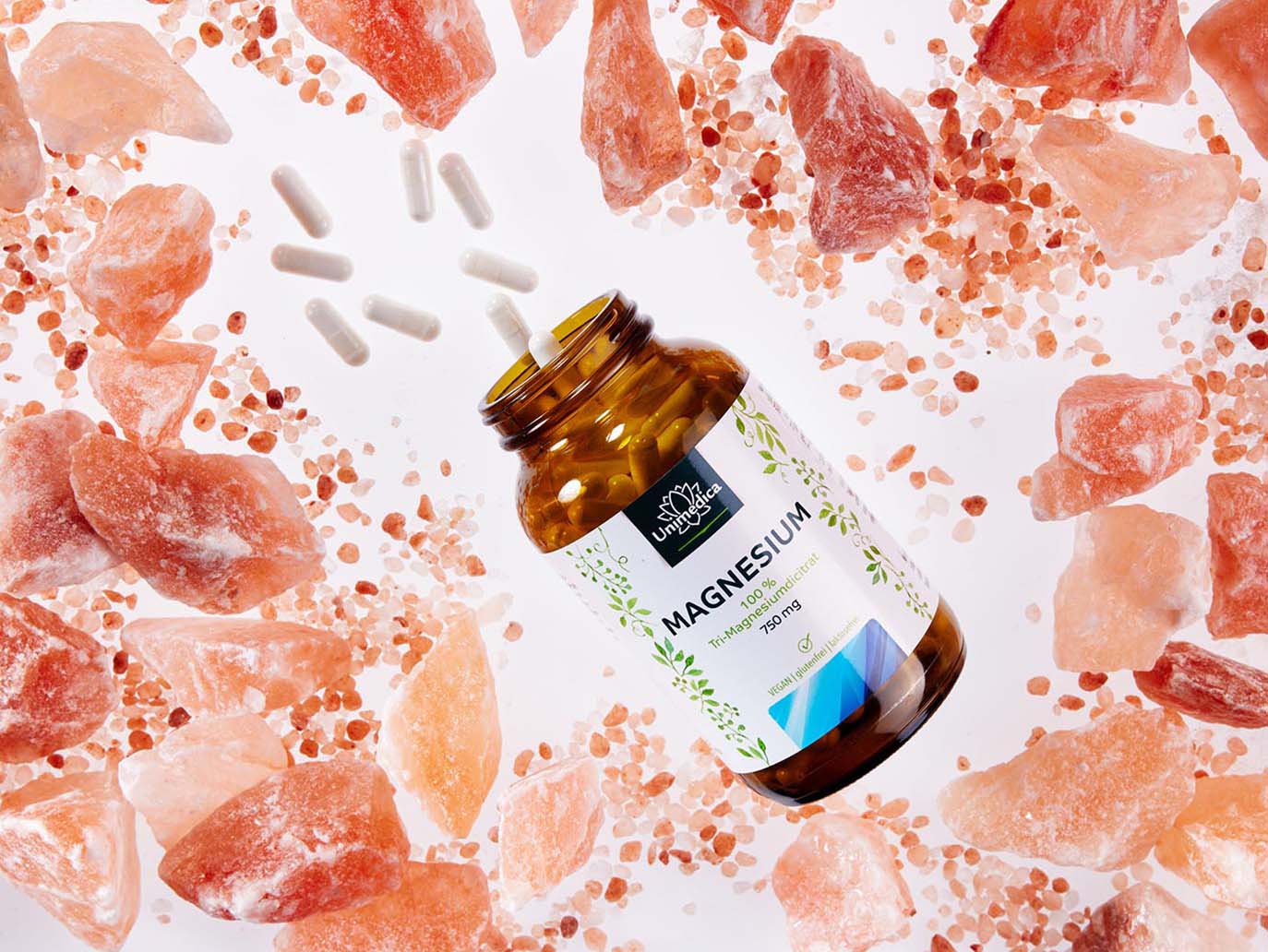 Citrate de magnésium - Tri-magnésium-dicitrat - 360 mg de magnésium élémentaire par dose journalière (3 gélules) - 180 gélules - de Unimedica