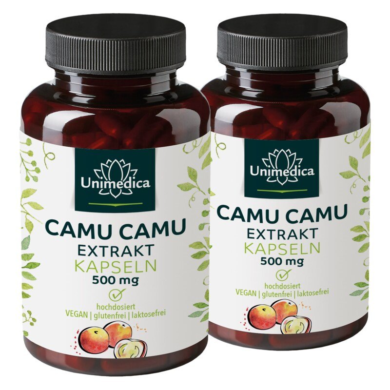Lot de 2: Extrait de Camu Camu  hautement dosé - 2 x 120 gélules - Unimedica