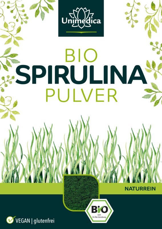 Poudre de spiruline BIO - 500 g - par Unimedica
