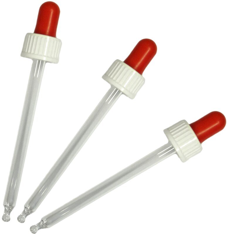 Pipette 100 ml, poire rouge, bouchon blanc - 10 pièces
