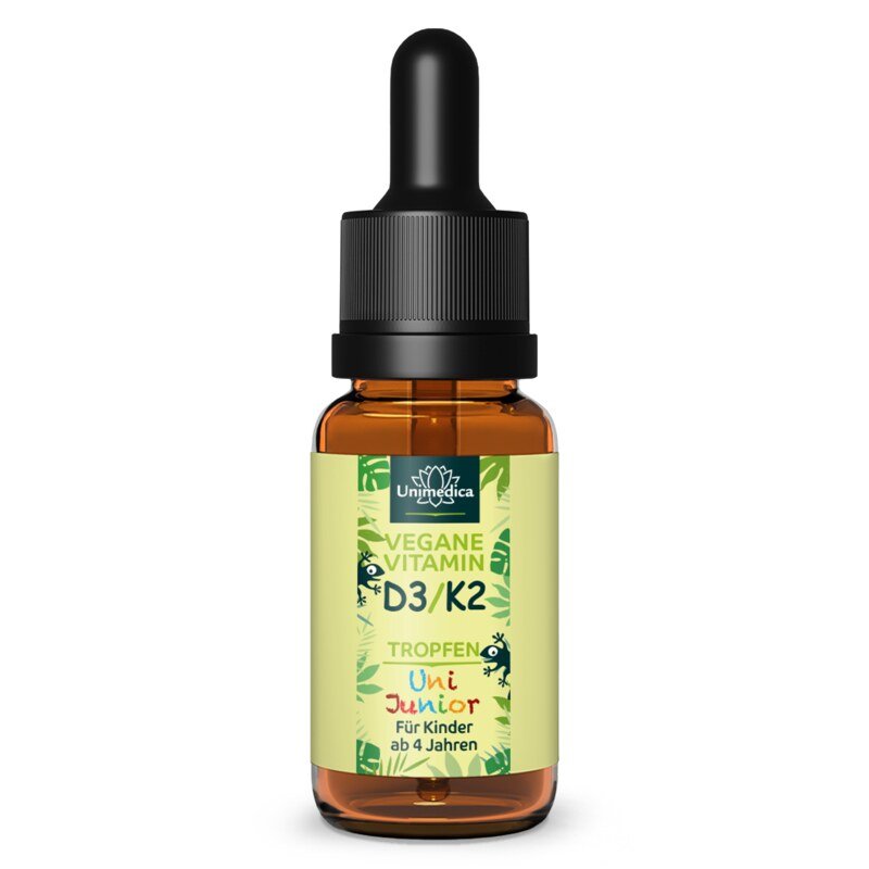 Uni Junior - Vitamine D3 / K2 gouttes avec D3 de lichen - 10 ml - de Unimedica