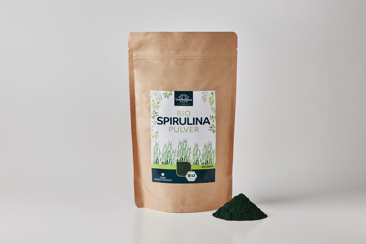 Poudre de spiruline BIO - 500 g - par Unimedica